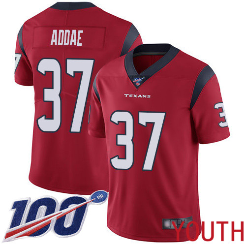 Houston Texans Limited Red Youth Jahleel Addae Alternate Jersey NFL Football 37 100th Season Vapor Untouchable